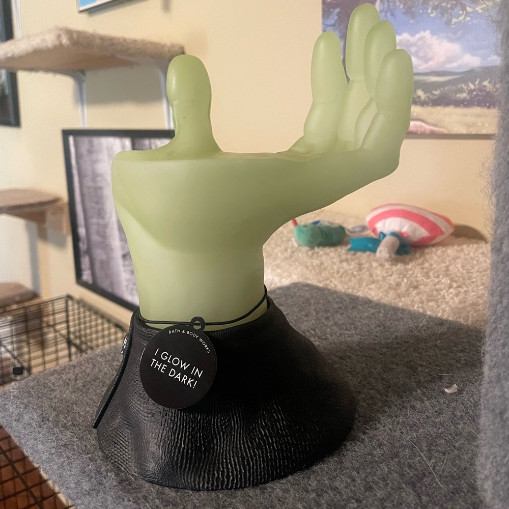 Bath And Body Works Frankenstein Franken 3 Wick Halloween Candle Holder - Picture 5 of 5